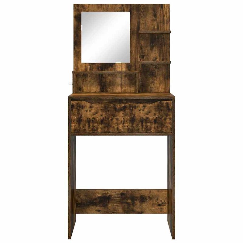 Casa si Gradina - Mobilier - Comode si corpuri - Masute de toaleta - Mese de toaleta pentru dormitor cu sertar Stejar fumuriu - Infinity.ro