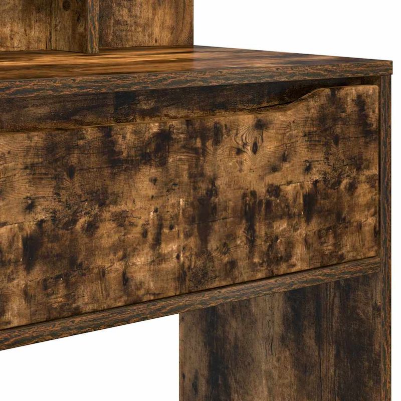 Casa si Gradina - Mobilier - Comode si corpuri - Masute de toaleta - Mese de toaleta pentru dormitor cu sertar Stejar fumuriu - Infinity.ro