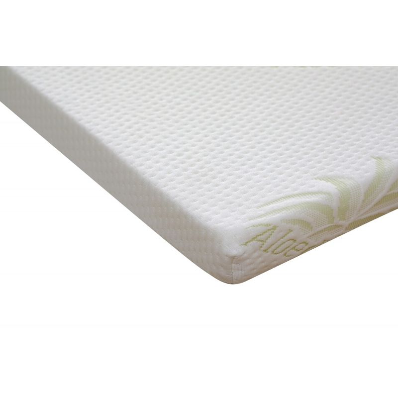 Casa si Gradina - Mobilier - Saltele si somiere - Toppere - Topper saltea Green Future, Aloe Vera 7 zone de confort 120x200 cm, H 5 cm - Infinity.ro