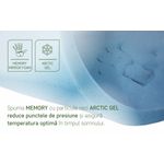 Casa si Gradina - Mobilier - Saltele si somiere - Saltele - Saltea Argentum Therapy, Memory Arctic Gel, 160x200 cm, H 18 cm, Husa cu ioni de argint, Super Ortopedica, Anatomica - Infinity.ro