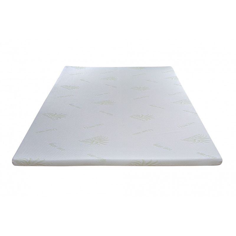 Casa si Gradina - Mobilier - Saltele si somiere - Toppere - Topper saltea Green Future, Aloe Vera 7 zone de confort 160x200 cm, H 5 cm - Infinity.ro