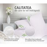 Casa si Gradina - Textile si covoare - Perne si pilote - Perne - Set Alcam, 4 perne 70x70 cm, microfibra matlasata, lavabile, alb - Infinity.ro