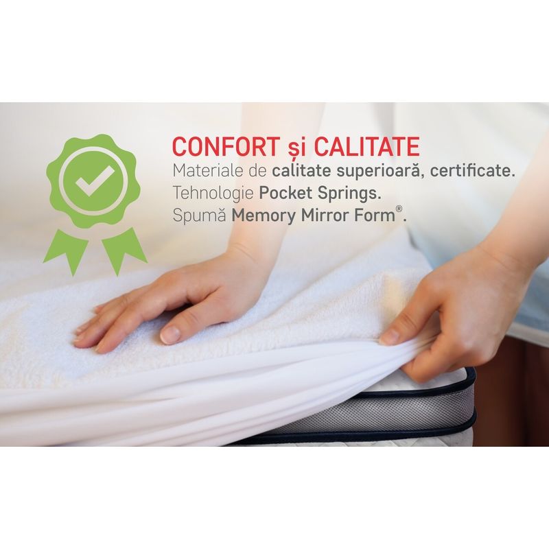 Casa si Gradina - Mobilier - Saltele si somiere - Saltele - Saltea Endurance Pocket Memory 7 Zone de Confort, H 30 cm, 160x190 cm - Infinity.ro