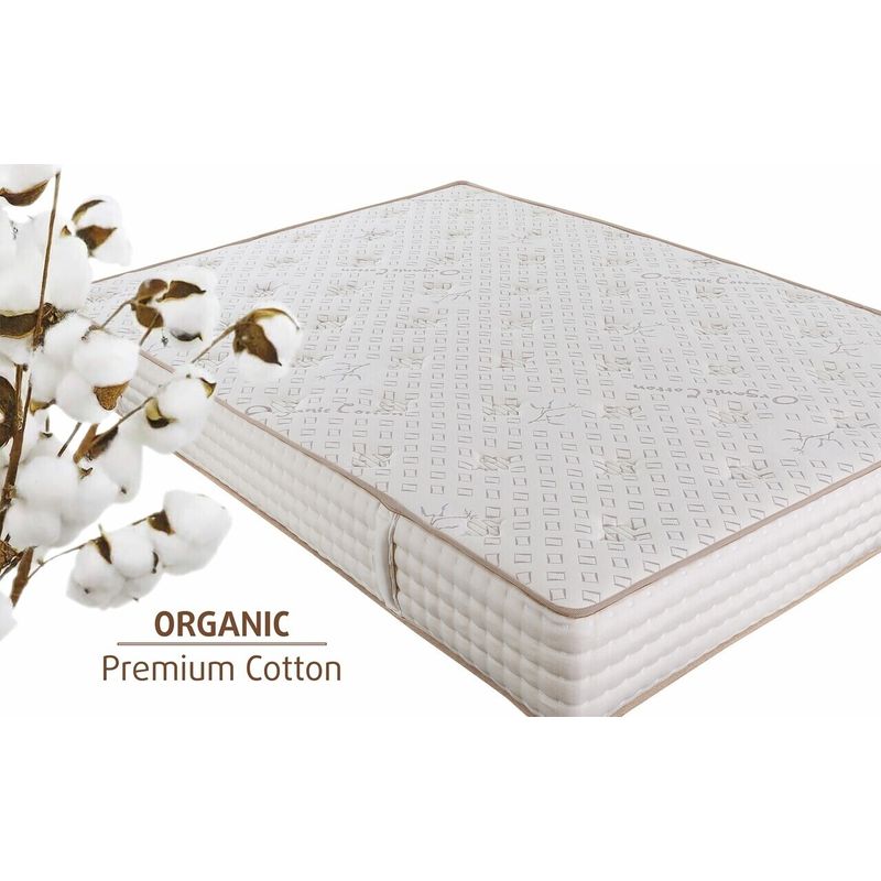 Casa si Gradina - Mobilier - Saltele si somiere - Saltele - Saltea Premium Organic Cotton Pocket Memory 7 Zone de Confort 90x200 cm, H 26 cm - Infinity.ro