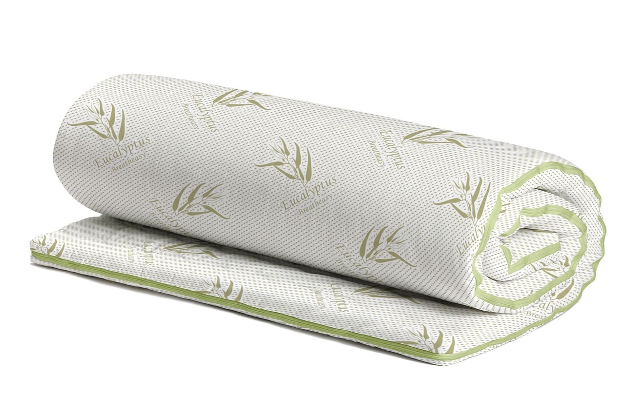 Topper saltea Eucalyptus Confort, 7 zone, 180x200 cm, H 5 cm