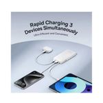 Laptop, Telefoane si Tablete - Telefoane mobile si accesorii - Accesorii Telefoane - Baterii externe - Baterie externa Baseus Bipow 2, 10000 mAh, incarcare rapida 20W, cablu USB-C incorporat, Alb - Infinity.ro