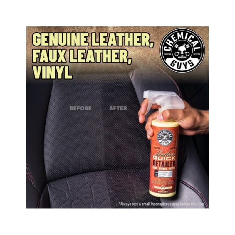 Auto si Moto - Intretinere auto - Produse curatare auto - Solutie curatare si hidratare piele ChemicalGuys Leather Quick Detailer, 473 ml - Infinity.ro