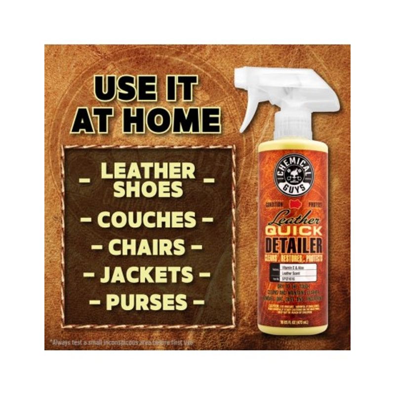Auto si Moto - Intretinere auto - Produse curatare auto - Solutie curatare si hidratare piele ChemicalGuys Leather Quick Detailer, 473 ml - Infinity.ro