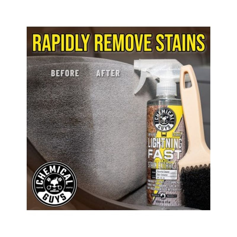 Auto si Moto - Intretinere auto - Produse curatare auto - Solutie indepartare pete tapiterie textila ChemicalGuys Lightning Fast Stain Extractor, 473 ml - Infinity.ro