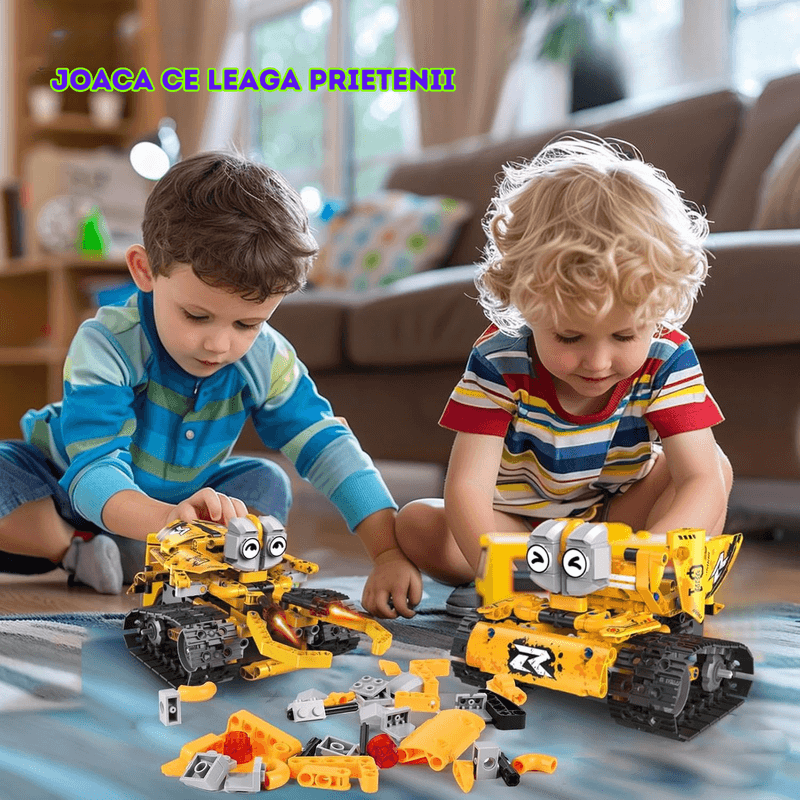 Jucarii, Copii si Bebe - Jucarii si jocuri - Seturi de constructie si cuburi - Seturi de constructie - Set de Constructie Robot 5-in-1, 269 PIese, STEM, Pentru Copii, Dezvoltare abilitati, Robotica, Copii 6+ ani - Infinity.ro