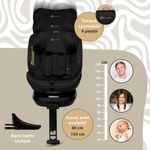 Jucarii, Copii si Bebe - Carucioare si articole de transport - Scaune auto copii - Scaun auto Appekids, I-SIZE, 40-150 cm, Rear Facing 360°, Pro Confort - Grey - Infinity.ro