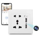 Laptop, Telefoane si Tablete - Wearables si gadgeturi - Gadgeturi - Dispozitive spionaj - Camera Spion in Priza Universala de perete iUni PR2, Wi-Fi, 16GB, Full HD, 2 porturi USB-A - Infinity.ro