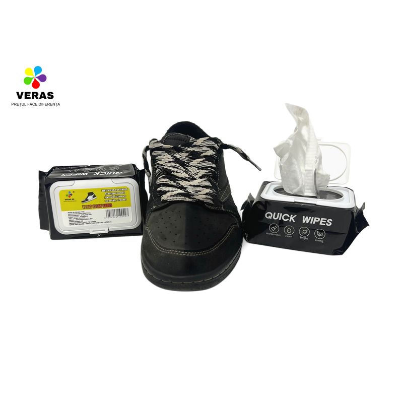 Fashion, accesorii si bijuterii - Femei - Incaltaminte femei - Accesorii incaltaminte - Set Protectie Anti Cute VERAS® Duo F (Protectie anti cute marime 37-41 si Servetele incaltaminte VERAS® Clean Shoes) - Infinity.ro