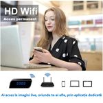 Laptop, Telefoane si Tablete - Wearables si gadgeturi - Gadgeturi - Dispozitive spionaj - Mini Camera Spion, Ascunsa in Ceas Desteptator cu Wi-Fi IP,1080p, Negru, SD card 32GB inclus - Infinity.ro