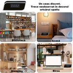 Laptop, Telefoane si Tablete - Wearables si gadgeturi - Gadgeturi - Dispozitive spionaj - Mini Camera Spion, Ascunsa in Ceas Desteptator cu Wi-Fi IP,1080p, Negru, SD card 32GB inclus - Infinity.ro