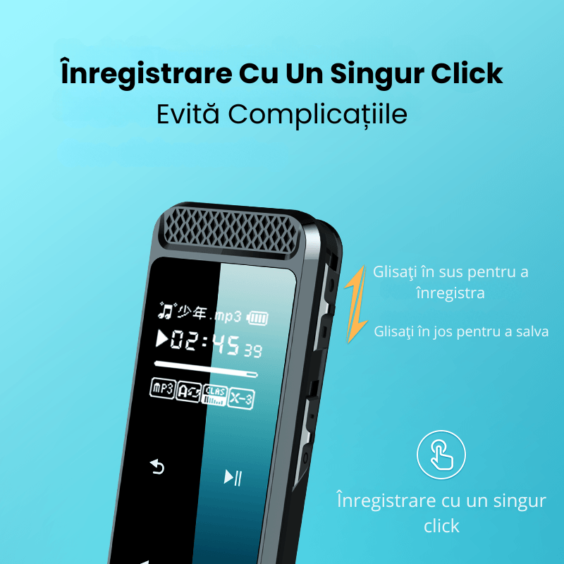 TV, Audio-Video si Foto - Portabile audio - Reportofoane - Reportofon Digital Profesional Q55, 32GB, Anulare Zgomot, Negru - Infinity.ro