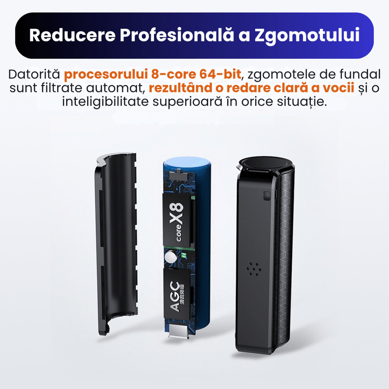 TV, Audio-Video si Foto - Portabile audio - Reportofoane - Reportofon Spion Profesional Q70, 8GB, Magnet Puternic, Negru - Infinity.ro