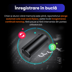 TV, Audio-Video si Foto - Portabile audio - Reportofoane - Reportofon Spion Profesional Q70, 8GB, Magnet Puternic, Negru - Infinity.ro