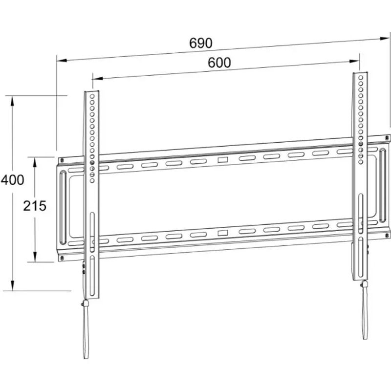 TV, Audio-Video si Foto - Accesorii TV si audio - Suporturi TV - Suport TV de perete Well TVS-LCD-FXS80-WL, fix, 32"-80" - Infinity.ro