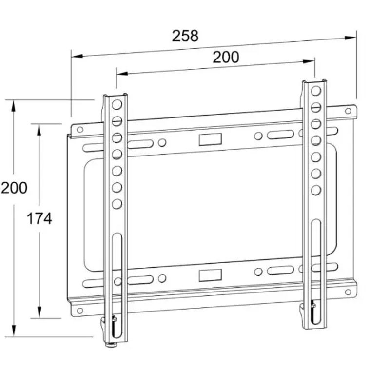 TV, Audio-Video si Foto - Accesorii TV si audio - Suporturi TV - Suport TV de perete 13"-43" fix, Well - Infinity.ro