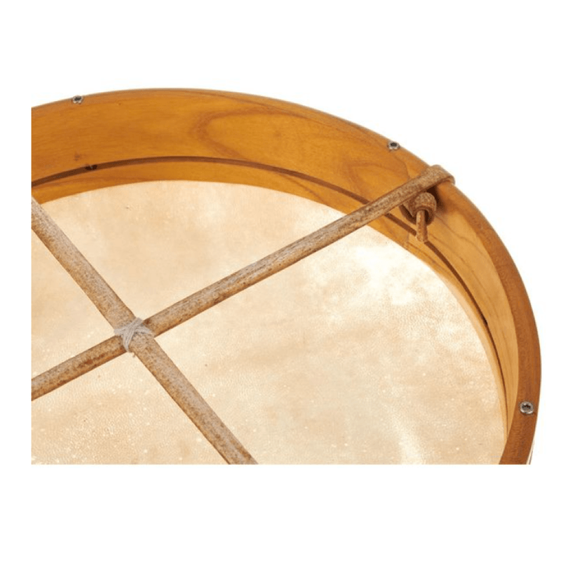 TV, Audio-Video si Foto - Instrumente muzicale - Instrumente de percutie - Toba samanica din piele de capra pre-intinsa, reglabila, cu ciocanel inclus, diametru 35 cm - Infinity.ro