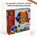 Jucarii, Copii si Bebe - Jucarii si jocuri - Jocuri si puzzle - Jocuri de societate - TRIVIA ROMANIA e-Wantay – Joc electronic cu Buzzer vorbitor, 500 intrebari, 2 niveluri, 56 carti, familie si prieteni - Infinity.ro