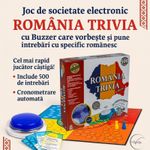 Jucarii, Copii si Bebe - Jucarii si jocuri - Jocuri si puzzle - Jocuri de societate - TRIVIA ROMANIA e-Wantay – Joc electronic cu Buzzer vorbitor, 500 intrebari, 2 niveluri, 56 carti, familie si prieteni - Infinity.ro