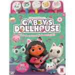 Carti si Birotica - Carti - Carti pentru copii - Activitati extracurriculare - Gabby's Dollhouse. Set de colorat si de activitati. 30 de activitati + 5 creioane si gume de sters - Infinity.ro