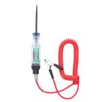 Auto si Moto - Reparatii si depanare - Scule auto - Testere si multimetre - Tester tensiune auto 6–24V DC cu afisaj digital, cablu spiralat rosu, sonda metalica subtire, clema crocodil - Infinity.ro