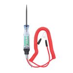 Auto si Moto - Reparatii si depanare - Scule auto - Testere si multimetre - Tester tensiune auto 6–24V DC cu afisaj digital, cablu spiralat rosu, sonda metalica subtire, clema crocodil - Infinity.ro