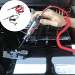Auto si Moto - Reparatii si depanare - Scule auto - Testere si multimetre - Tester tensiune auto 6–24V DC cu afisaj digital, cablu spiralat rosu, sonda metalica subtire, clema crocodil - Infinity.ro