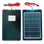 Auto si Moto - Reparatii si depanare - Redresoare - Incarcator solar auto Techstar 12W Waterproof, pentru baterii 12V, panou portabil cu cleme crocodil, mufa bricheta - Infinity.ro