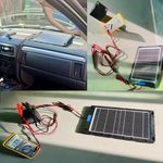 Auto si Moto - Reparatii si depanare - Redresoare - Incarcator solar auto Techstar 12W Waterproof, pentru baterii 12V, panou portabil cu cleme crocodil, mufa bricheta - Infinity.ro