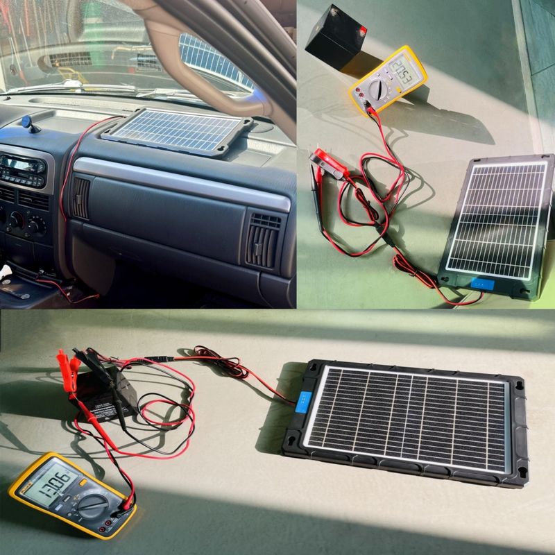 Auto si Moto - Reparatii si depanare - Redresoare - Incarcator solar auto Techstar 12W Waterproof, pentru baterii 12V, panou portabil cu cleme crocodil, mufa bricheta - Infinity.ro