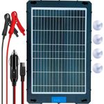 Auto si Moto - Reparatii si depanare - Redresoare - Incarcator solar auto Techstar 12W Waterproof, pentru baterii 12V, panou portabil cu cleme crocodil, mufa bricheta - Infinity.ro