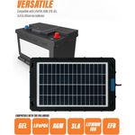 Auto si Moto - Reparatii si depanare - Redresoare - Incarcator solar auto Techstar 7.5W waterproof, pentru baterii 12V, panou portabil cu cleme crocodil, mufa bricheta - Infinity.ro