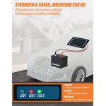 Auto si Moto - Reparatii si depanare - Redresoare - Incarcator solar auto Techstar 7.5W waterproof, pentru baterii 12V, panou portabil cu cleme crocodil, mufa bricheta - Infinity.ro