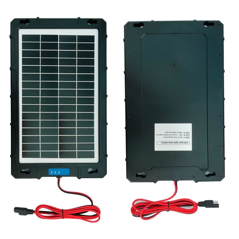 Auto si Moto - Reparatii si depanare - Redresoare - Incarcator solar auto Techstar 7.5W waterproof, pentru baterii 12V, panou portabil cu cleme crocodil, mufa bricheta - Infinity.ro