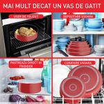 Casa si Gradina - Bucatarie si vesela - Vase pentru gatit - Tigai si seturi - Set 10 piese Tefal Ingenio Easy Cook & Clean, invelis antiaderent Titanium, indicator temperatura Thermo-Signal - Infinity.ro