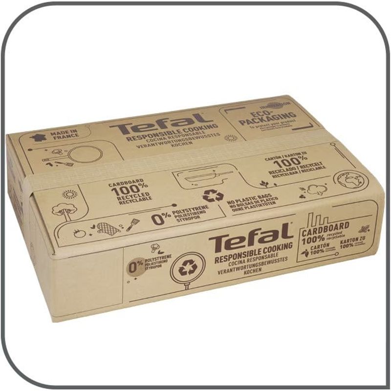 Casa si Gradina - Bucatarie si vesela - Vase pentru gatit - Tigai si seturi - Set 10 piese Tefal Ingenio Easy Cook & Clean, invelis antiaderent Titanium, indicator temperatura Thermo-Signal - Infinity.ro