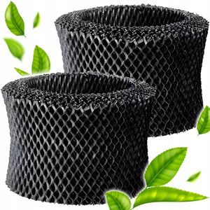 Set 2 filtre pentru umidificator, compatibile cu Philips HU4801 HU4803 HU4813 HU4814, NewEvo®, Negru
