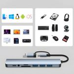 PC, gaming si accesorii - Retelistica - Hub-uri - Adaptor Hub USB-C 3.1 Multiport 8-in-2 NewEvo® - Infinity.ro
