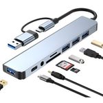 PC, gaming si accesorii - Retelistica - Hub-uri - Adaptor Hub USB-C 3.1 Multiport 8-in-2 NewEvo® - Infinity.ro