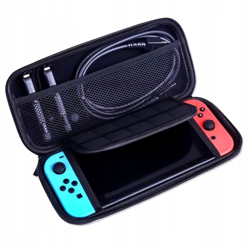 PC, gaming si accesorii - Gaming - Accesorii gaming - Accesorii console gaming - Husa protectie consola Nintendo, Renew Force, Compatibil cu Nintendo Switch/Switch Oled, Rosu/Negru - Infinity.ro