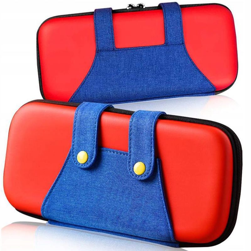 PC, gaming si accesorii - Gaming - Accesorii gaming - Accesorii console gaming - Husa protectie consola Nintendo, DexXer, Compatibil cu Nintendo Switch/Switch Oled, Rosu/Albastru - Infinity.ro