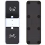 PC, gaming si accesorii - Gaming - Accesorii gaming - Accesorii console gaming - Statie de incarcare controller PS5 Honcam, stand dublu, incarcare rapida, indicator incarcare, Alb/Negru - Infinity.ro