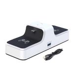 PC, gaming si accesorii - Gaming - Accesorii gaming - Accesorii console gaming - Statie de incarcare controller PS5 Honcam, stand dublu, incarcare rapida, indicator incarcare, Alb/Negru - Infinity.ro