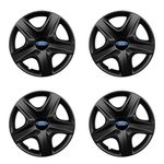 Auto si Moto - Anvelope si jante - Accesorii roti - Capace roti - Set 4 capace roti 15 inchi (R15) compatibile FORD, Model 340 Black - Infinity.ro