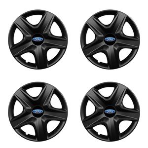 Set 4 capace roti 15 inchi (R15) compatibile FORD, Model 340 Black