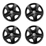 Auto si Moto - Anvelope si jante - Accesorii roti - Capace roti - Set 4 capace roti 15 inchi (R15) compatibile VOLKSWAGEN, Model 340 Black - Infinity.ro